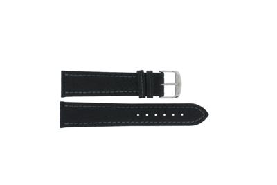 Horlogeband Universeel 3330XL.01.22 Leder Zwart 22mm Horlogeband Universeel 3330XL.01.22 Leder Zwart 22mm