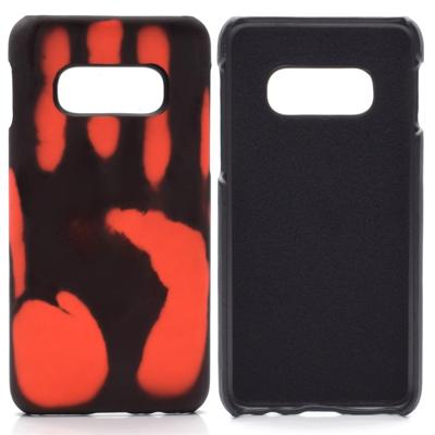 Paste skin + PC thermische sensor verkleuring Case voor Galaxy S10 (rood)