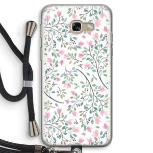 Sierlijke bloemen: Samsung Galaxy A5 (2017) Transparant Hoesje met koord