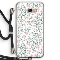 Sierlijke bloemen: Samsung Galaxy A5 (2017) Transparant Hoesje met koord