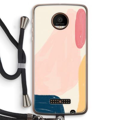 Saturday Flow: Motorola Moto Z Force Transparant Hoesje met koord