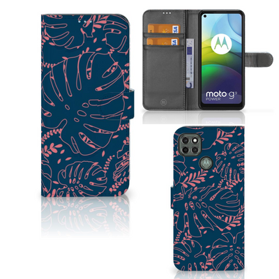 Motorola Moto G9 Power Hoesje Palm Leaves Motorola Moto G9 Power Hoesje Palm Leaves