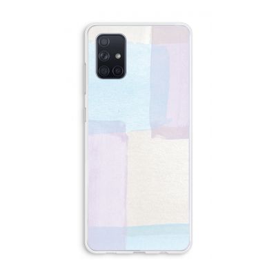 Square pastel: Galaxy A71 Transparant Hoesje