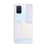 Square pastel: Galaxy A71 Transparant Hoesje