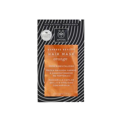 Apivita Masker Hair Care Treatment Moisturizing Hair Mask Orange 20ml | Voor Alle Haartypen