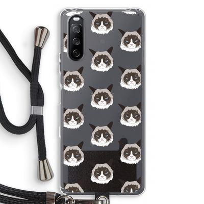 It's a Purrr Case: Sony Sony Xperia 10 III Transparant Hoesje met koord