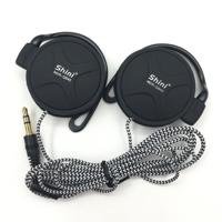 Shini Q940 3.5 mm Super Bass EarHook oortelefoon voor MP3-speler computer mobiel (zwart geen MIC)