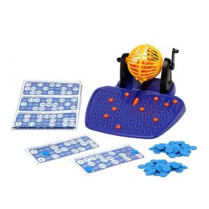 Bingo spel gekleurd/oranje complete set nummers 1-90 met molen en bingokaarten   -