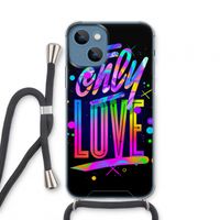 Only Love: iPhone 13 mini Transparant Hoesje met koord