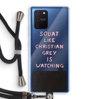 Christian Grey: Samsung Galaxy Note 10 Lite Transparant Hoesje met koord