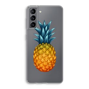 Grote ananas: Samsung Galaxy S21 Transparant Hoesje