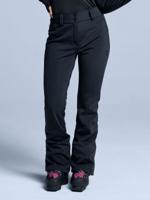 Poederbaas Skibroek Dames Stretch Softshell Zwart-XS