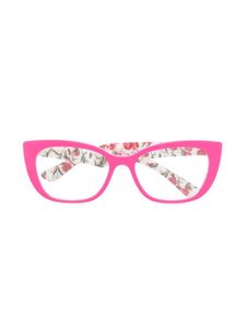 Dolce & Gabbana Kids lunettes de vue à monture papillon - Rose