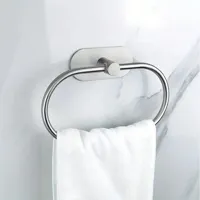 Zelfklevende RVS Badkamer Accessoireset - Geen Boren | Geborstelde Afwerking | Metalen Montage Zelfklevende RVS Badkamer Accessoireset - Geen Boren | Geborstelde Afwerking | Metalen Montage