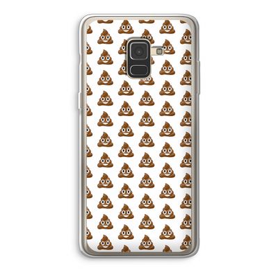 Poop emoji: Samsung Galaxy A8 (2018) Transparant Hoesje