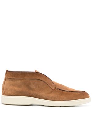Santoni bottines en daim - Marron