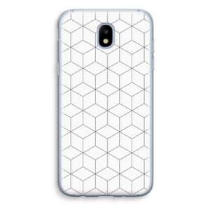 Zwart-witte kubussen: Samsung Galaxy J5 (2017) Transparant Hoesje