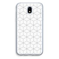 Zwart-witte kubussen: Samsung Galaxy J5 (2017) Transparant Hoesje