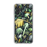 Tropical Palms Dark: Samsung Galaxy A32 5G Transparant Hoesje