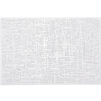 1x Rechthoekige onderleggers/placemats voor borden wit 30 x 45 cm   -