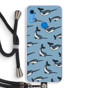 Narwhal: Huawei Y6s Transparant Hoesje met koord