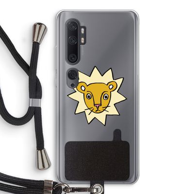 Kleine leeuw: Xiaomi Mi Note 10 Transparant Hoesje met koord