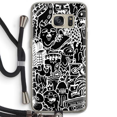 Vexx Black Mixtape: Samsung Galaxy S7 Transparant Hoesje met koord