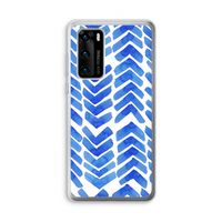 Blauwe pijlen: Huawei P40 Transparant Hoesje