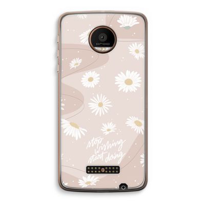 Daydreaming becomes reality: Motorola Moto Z Force Transparant Hoesje