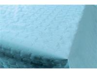 Haza Damast tafelkleed pap 120cmx8m babyblauw