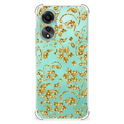 OPPO A78 4G Case Gouden Bloemen OPPO A78 4G Case Gouden Bloemen
