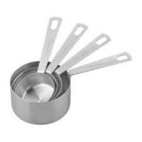 Tala - Maatcupset, 4 Stuks, Roestvrij Staal, Zilver - Tala
