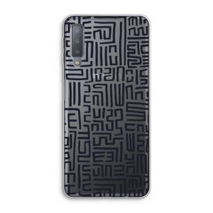 Moroccan Print: Samsung Galaxy A7 (2018) Transparant Hoesje