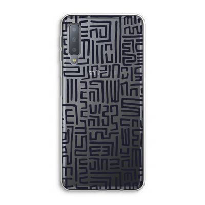 Moroccan Print: Samsung Galaxy A7 (2018) Transparant Hoesje