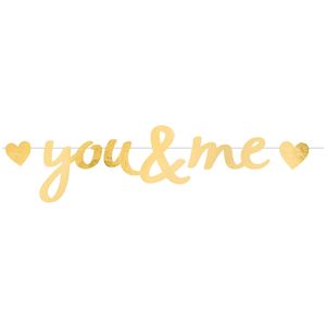 Letterslinger Liefde &apos;You & Me&apos; Goud