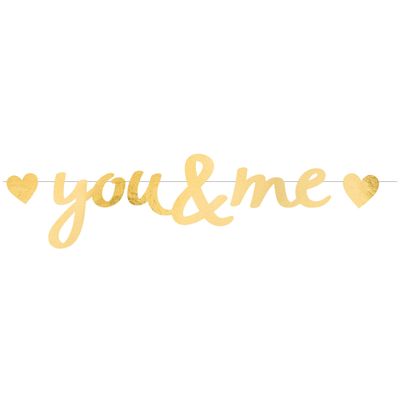 Letterslinger Liefde &apos;You & Me&apos; Goud