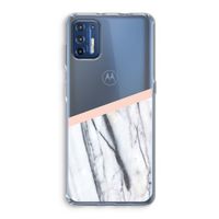 A touch of peach: Motorola Moto G9 Plus Transparant Hoesje