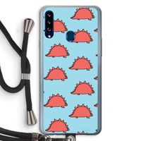 Dinosawrr: Samsung Galaxy A20s Transparant Hoesje met koord