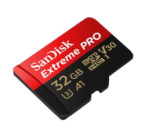 SanDisk Extreme® Pro microSDHC-kaart 32 GB Class 10, UHS-I, UHS-Class 3, v30 Video Speed Class Incl. SD-adapter, A1-vermogensstandaard