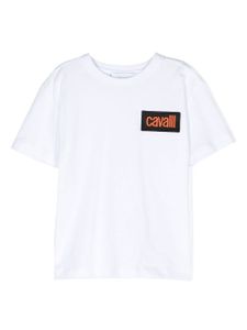 Roberto Cavalli Junior t-shirt en coton à col rond - Blanc