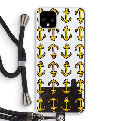 Musketon Anchor: Pixel 4 XL Transparant Hoesje met koord