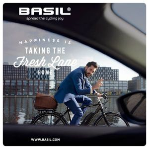 Basil icon m - fietsmand - achterop - zwart