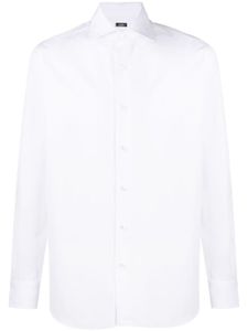 Barba chemise à col italien - Blanc