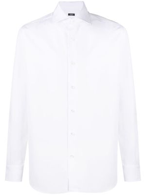 Barba chemise à col italien - Blanc