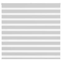 Zebra rolgordijn 160x100 cm stofbreedte 155,9 cm lichtgrijs