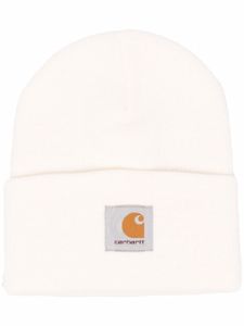 Carhartt WIP bonnet à patch logo - Blanc