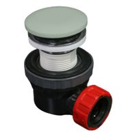 Speciaal Ruimtebesparend sifon met clickwaste Mondiaz Easy | 5/4" | Solid Surface | greey