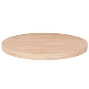 vidaXL Tafelblad rond Ø30x2,5 cm onbehandeld massief eikenhout