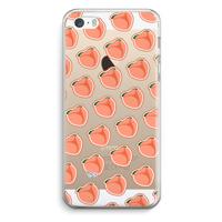 Just peachy: iPhone 5 / 5S / SE Transparant Hoesje - thumbnail