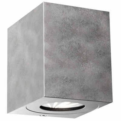 Buitenlamp vierkant Up down &apos;Canto kubi 2&apos; Nordlux 2x6W warm wit